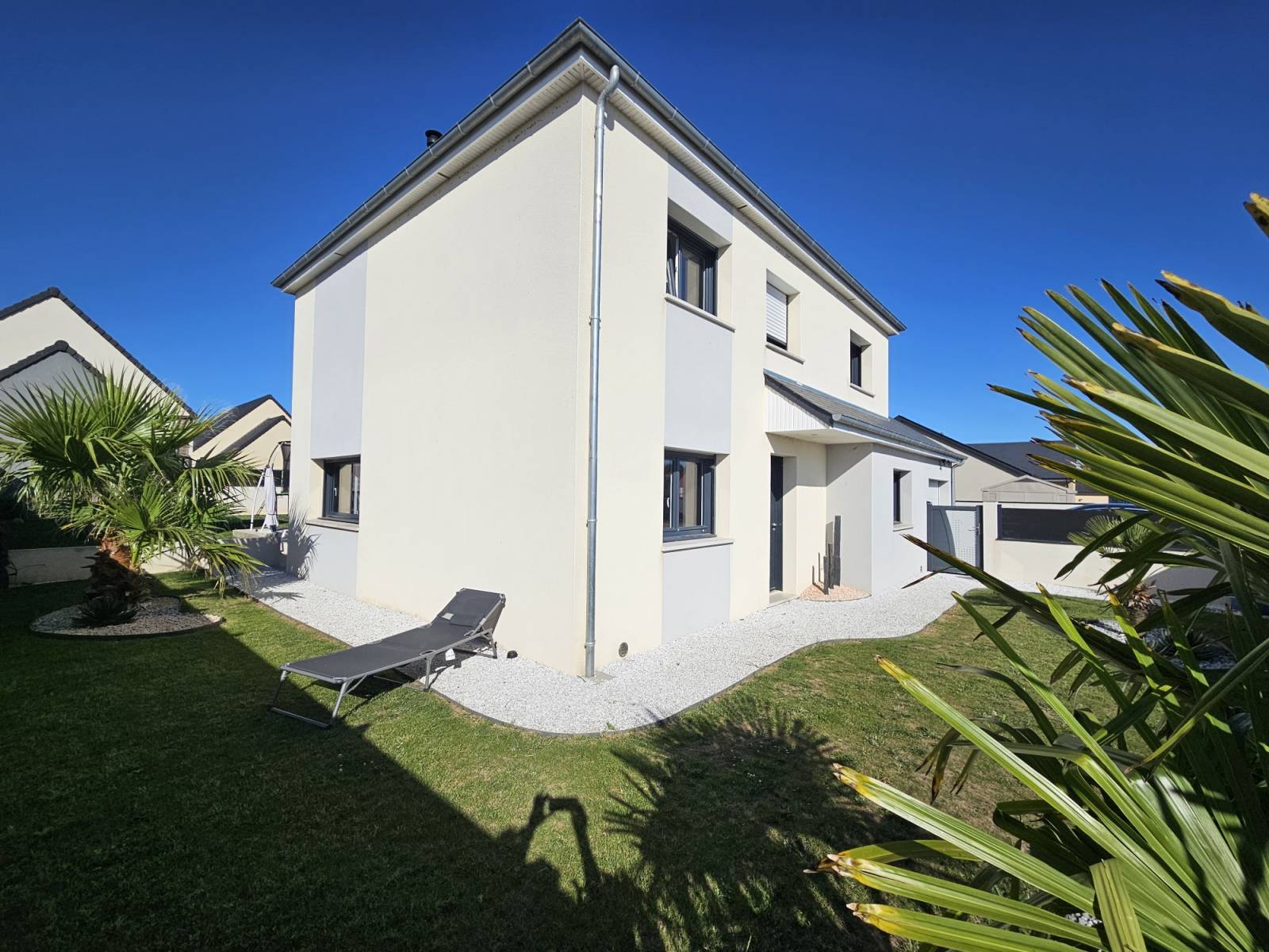 Belle maison contemporaine St Aubin d'Arquenay 1km Ouistreham Vie de plain-pied