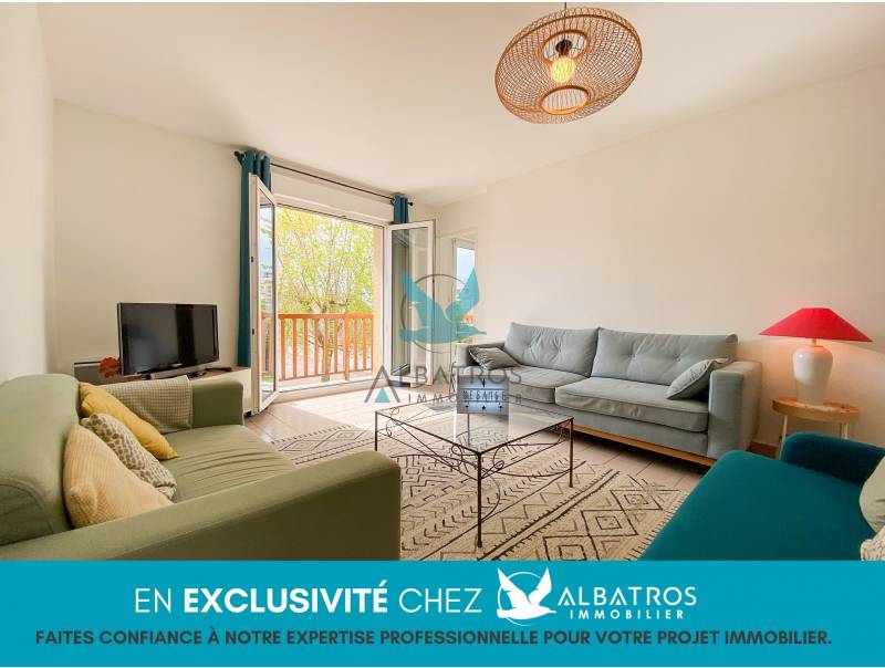 EXCLUSIVITÉ • Appartement 3 pièces, 2 chambres, 69 m², au premier étage avec balcon, proche plage et commerces Ouistreham, Calvados, Normandie Quartier de Riva-Bella