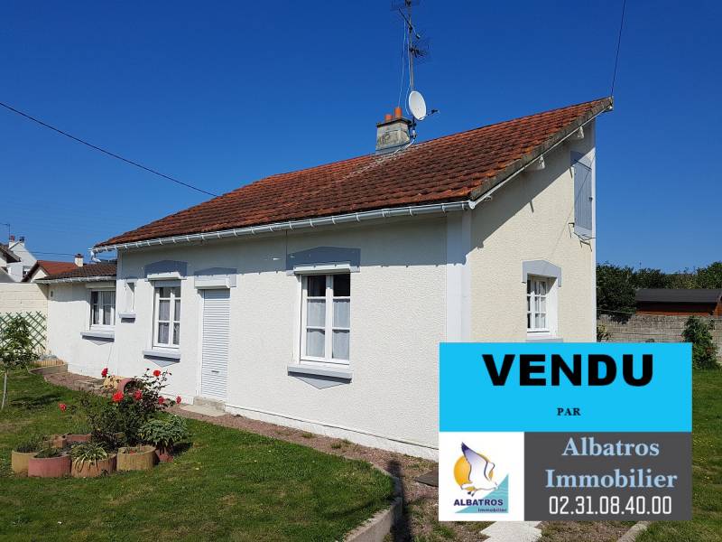 VEND MAISON F3/T3 DE PLAIN PIED QUARTIER CALME ENSOLEILLEE OUISTREHAM PROCHE COLLEVILLE